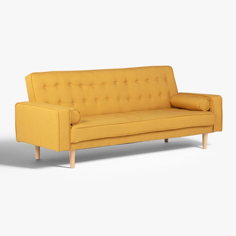 foto del prodotto divano letto brion 3 posti sklum giallo curry