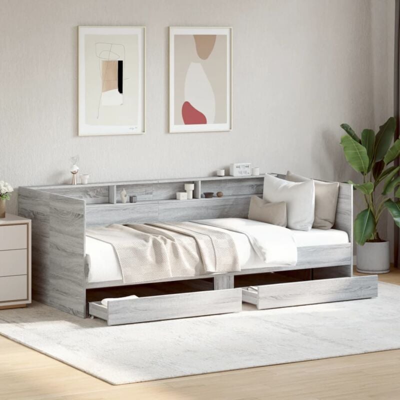 foto del prodotto divano letto con cassetti senza materasso 100x200 cm vidaxl