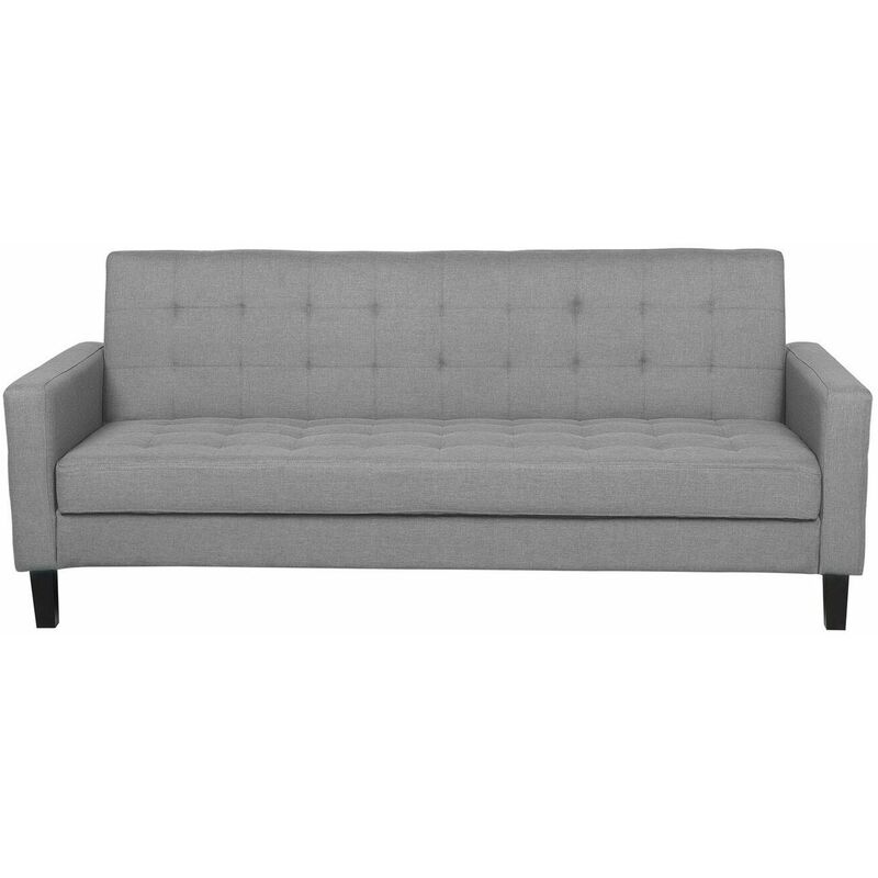 foto del prodotto divano letto in tessuto grigio chiaro vehkoo
