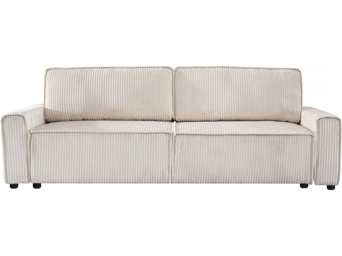 foto del prodotto divano letto in velluto a coste quot montaigne quot 3 posti beige