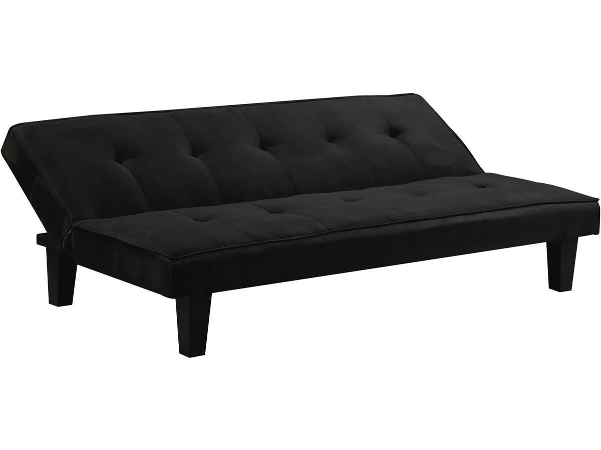 foto del prodotto divano letto john 179 x 91 x 79 cm 3 posti nero