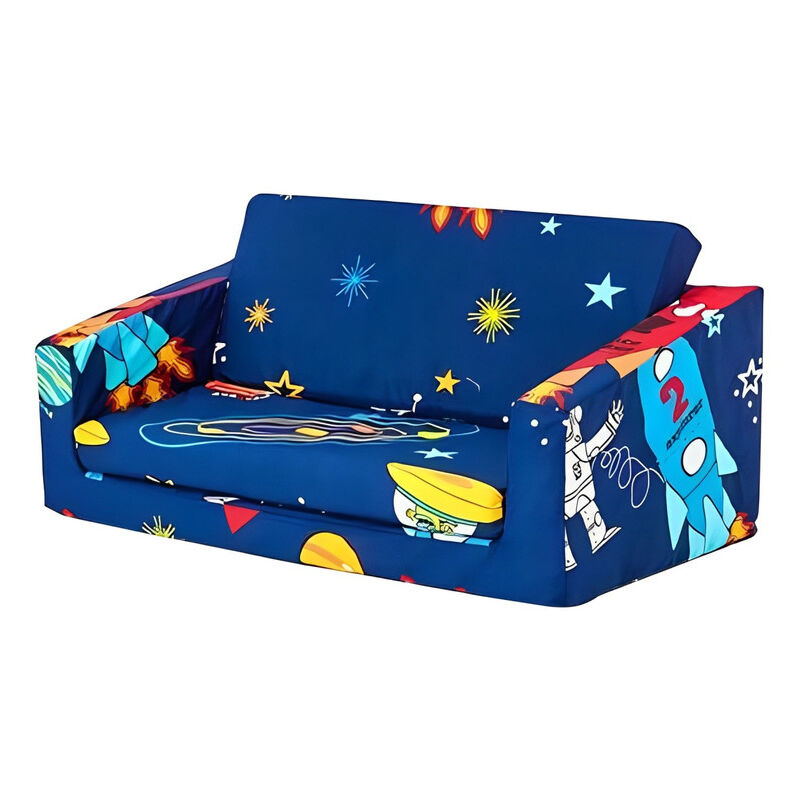 foto del prodotto divano letto per bambini, seduta pieghevole per la cameretta dei bambini, seduta portatile per la sala giochi, mini divano convertibile stampato,