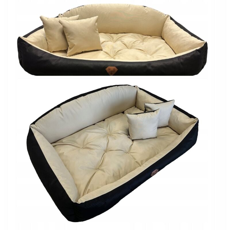 foto del prodotto divano letto per cani 75x65 dogs4life impermeabile beige s
