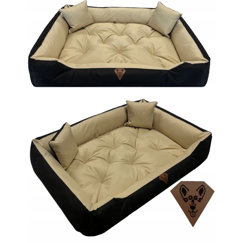 foto del prodotto divano letto per cani grande 115x95 dogs4life, impermeabile, trapuntato