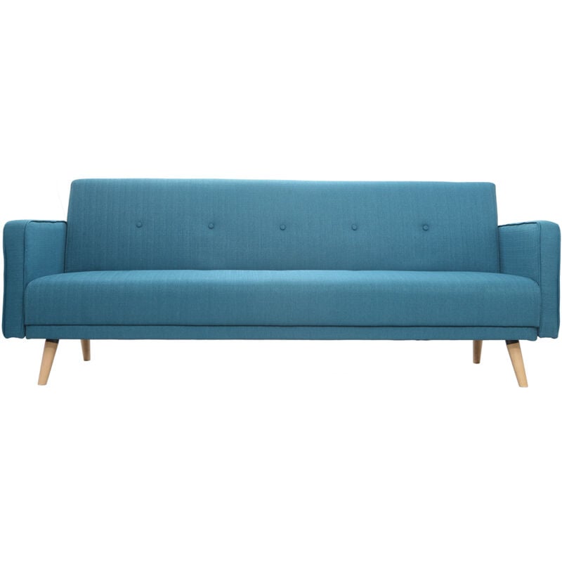 foto del prodotto divano letto scandinavo 3 posti blu anatra ulla