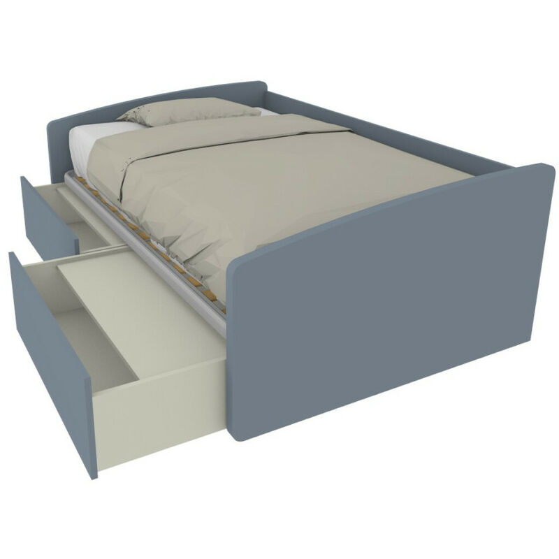 foto del prodotto divano letto singolo 120x190 con cassetti ideale per camerette avio marina
