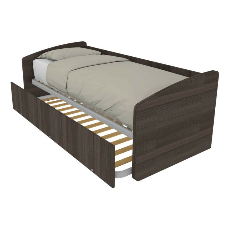 foto del prodotto divano letto singolo con secondo letto estraibile design funzionale olmo jerez scuro