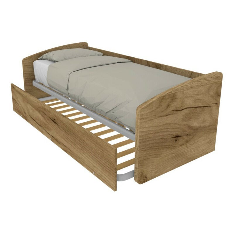 foto del prodotto divano letto singolo con secondo letto estraibile design funzionale quercia