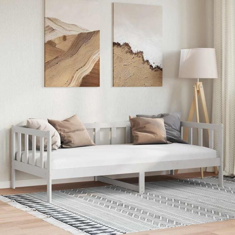 foto del prodotto divano letto singolo in legno ideale per salotto disponibili vari colori colore bianco