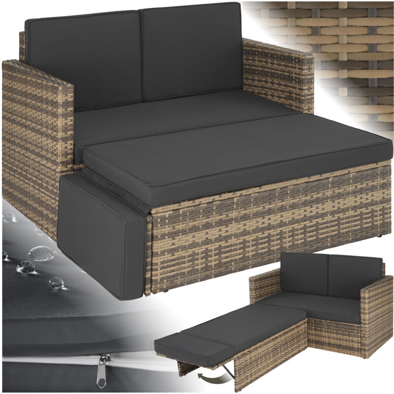 foto del prodotto divano lounge in rattan corf rattan, megasofa
