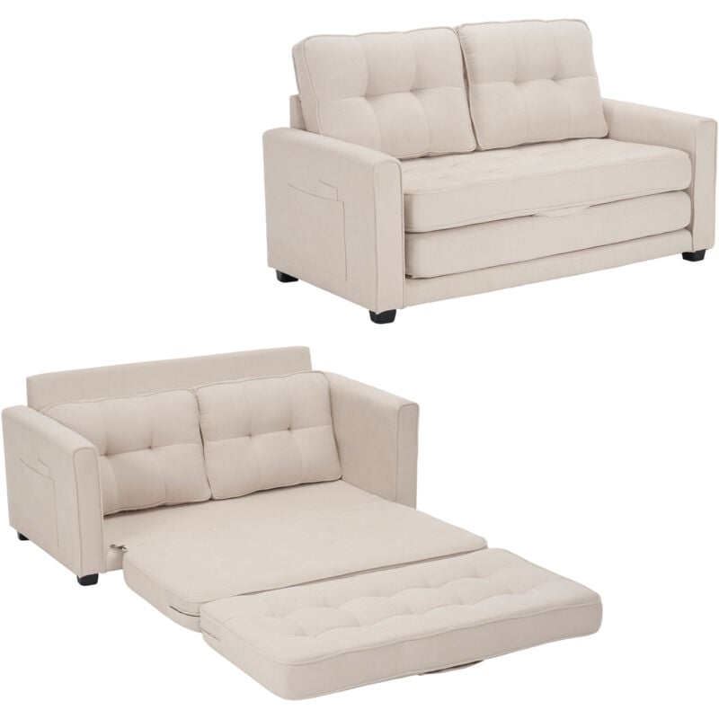 foto del prodotto divano per 2 persone, divano con funzione sleep, design moderno, mobili imbottiti, divano letto, divano del soggiorno, divano con tasche laterali,
