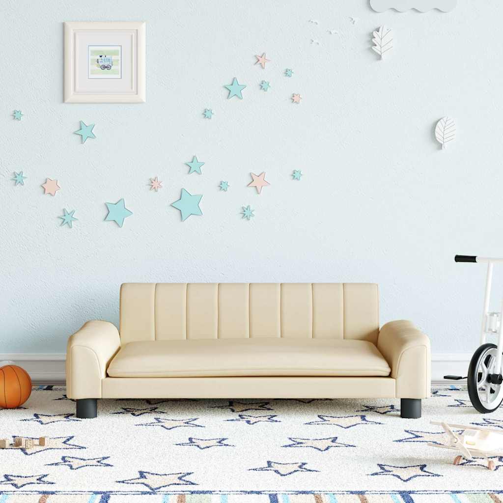 foto del prodotto divano per bambini crema 90x53x30 cm in tessutocod mxl 69743