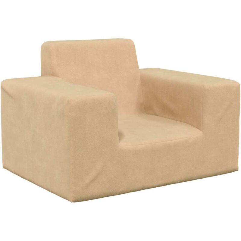 foto del prodotto divano per bambini crema in morbido peluche vidaxl