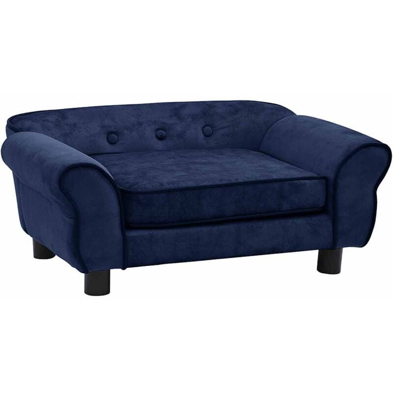 foto del prodotto divano per cani blu 72x45x30 cm in peluche vidaxl