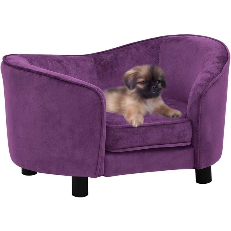 foto del prodotto divano per cani borgogna 69x49x40 cm in peluche vidaxl