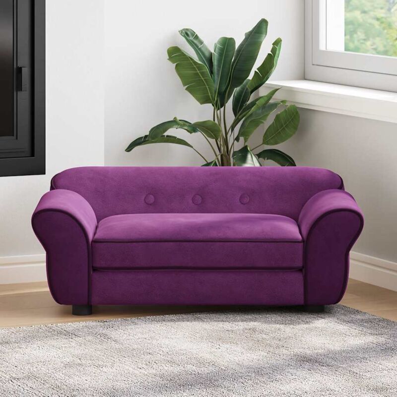 foto del prodotto divano per cani borgogna 72x45x30 cm in peluche vidaxl