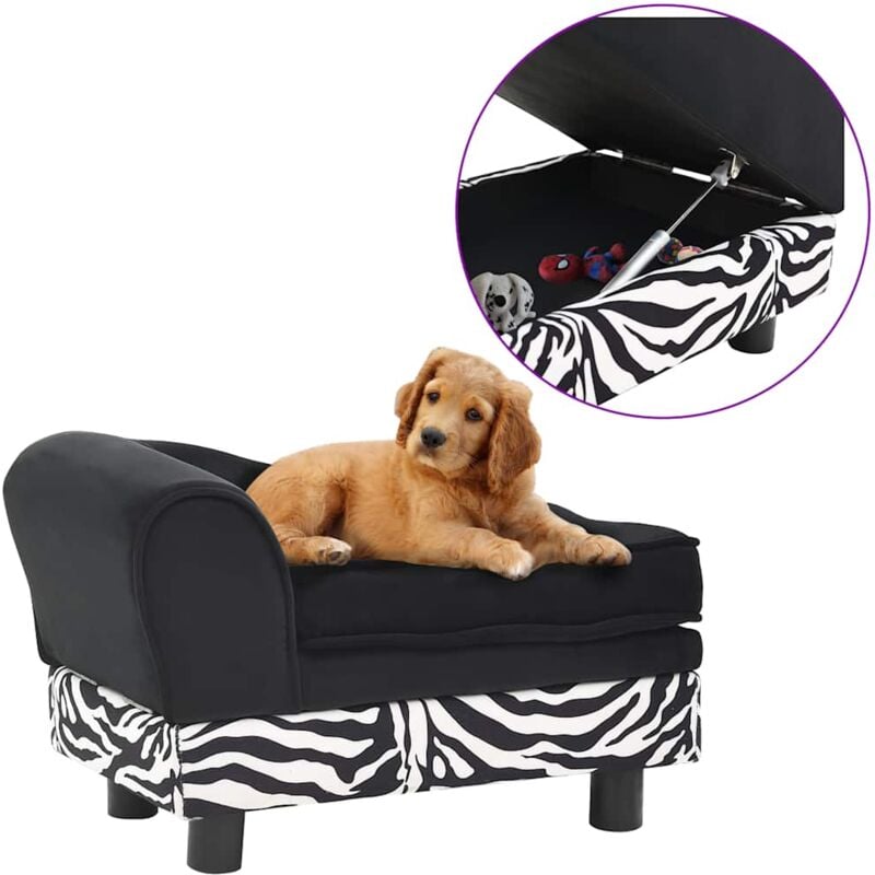 foto del prodotto divano per cani con spessa imbottitura 57x34x36 cm vari colori colore nero