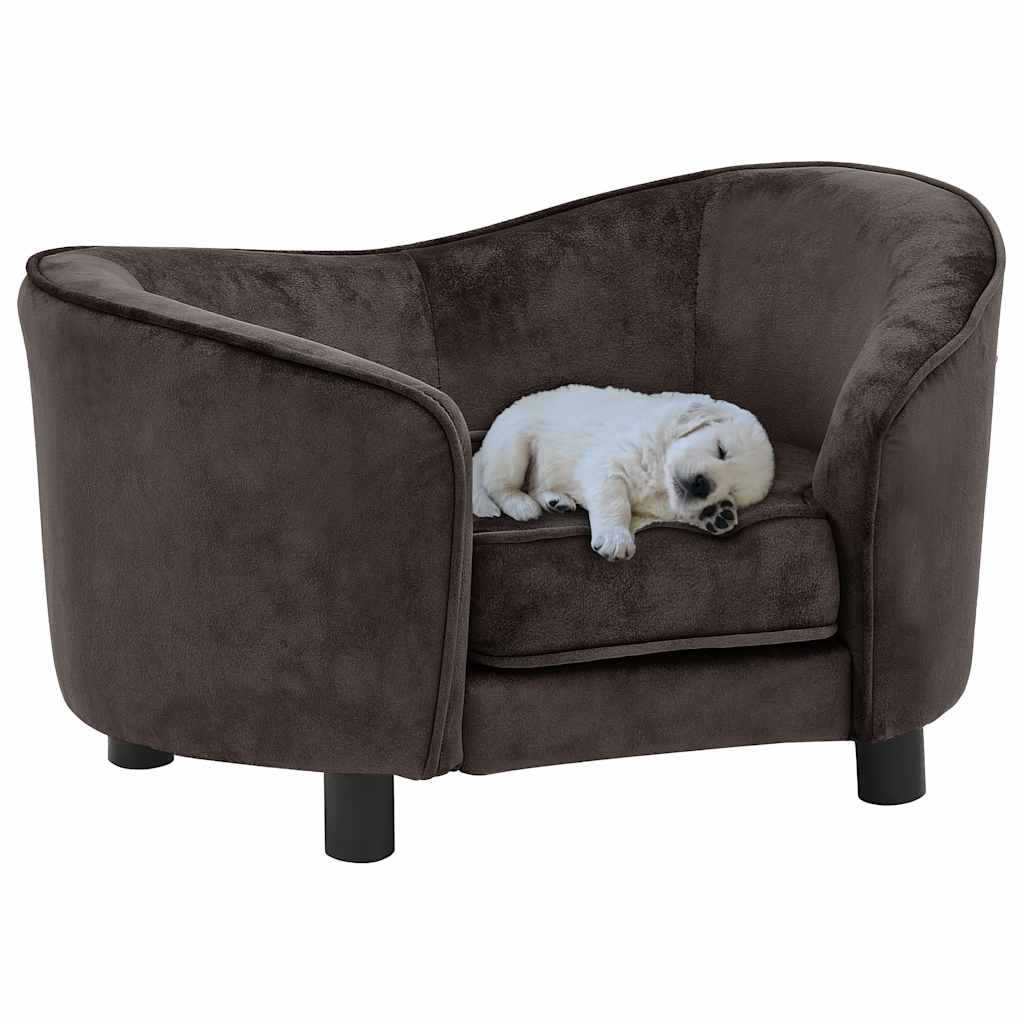 foto del prodotto divano per cani marrone 69x49x40 cm in peluche cod mxl 53777