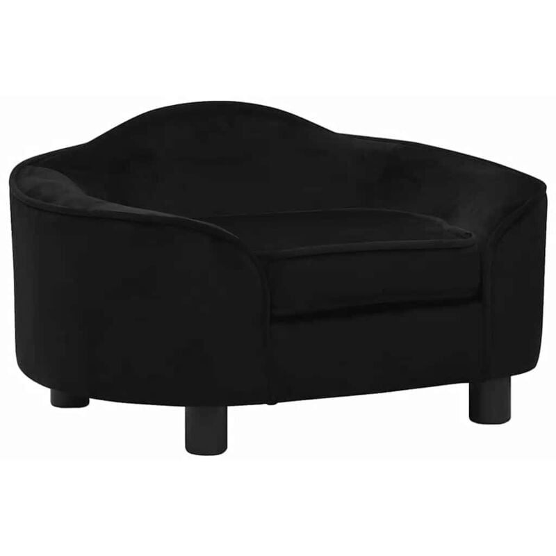 foto del prodotto divano per cani nero 67x47x36 cm in peluche vidaxl