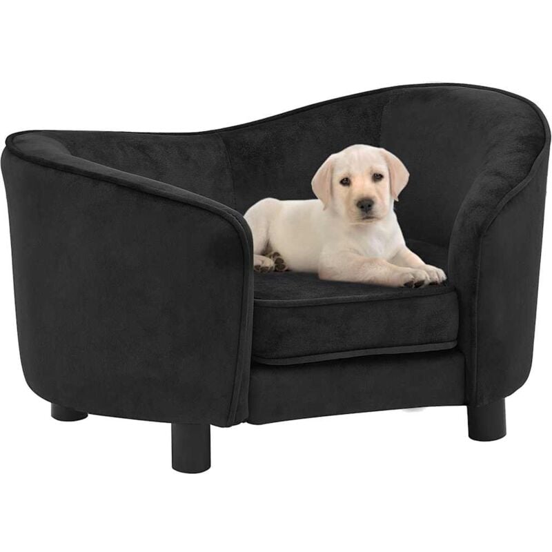 immagine 0 del prodotto divano per cani nero 69x49x40 cm in peluche vidaxl