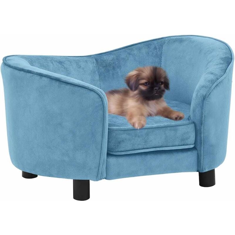 foto del prodotto divano per cani turchese 69x49x40 cm in peluche vidaxl