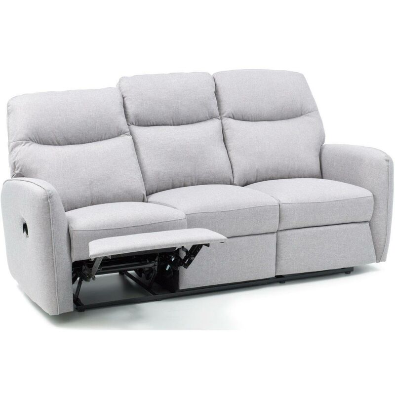 immagine 0 del prodotto divano recliner 3 posti 195x87xh100 mod. kube colore grigio