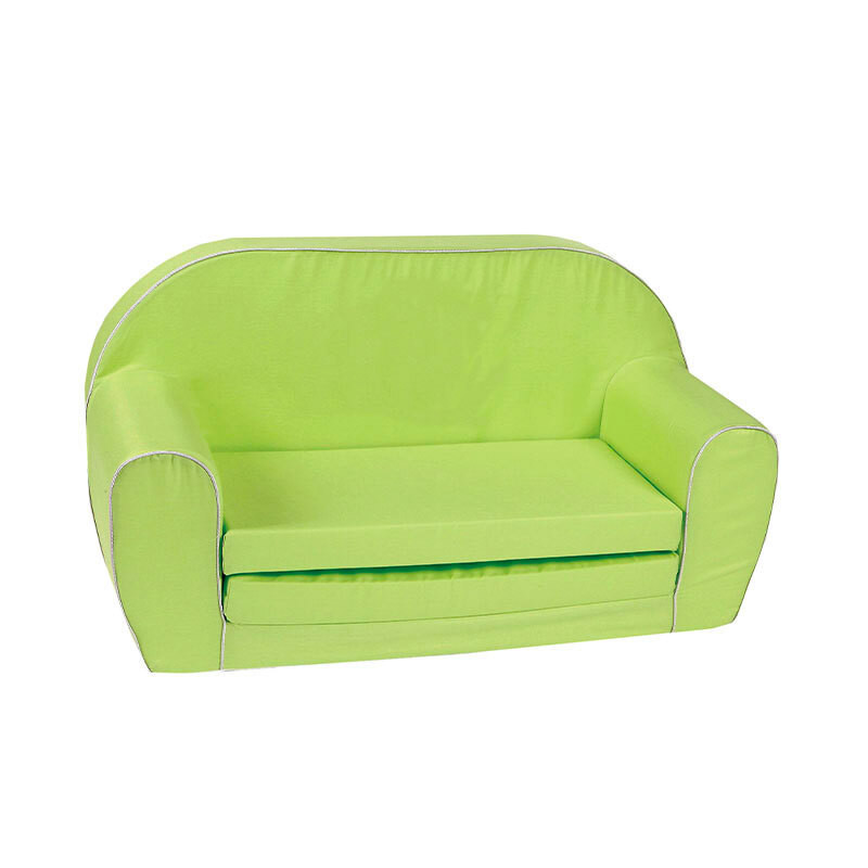 foto del prodotto divano sof per bambini 80x31x50 cm in tessuto cotone verde