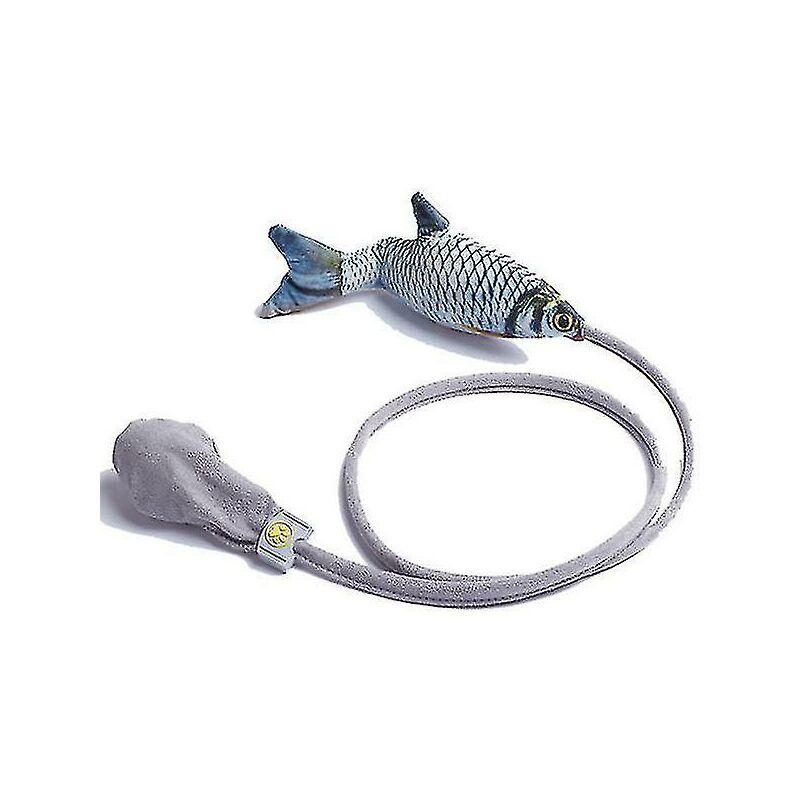 foto del prodotto divertente animale domestico gatto artefatto simulazione pesce gatto interattivo peluche giocattolo divertente regalo