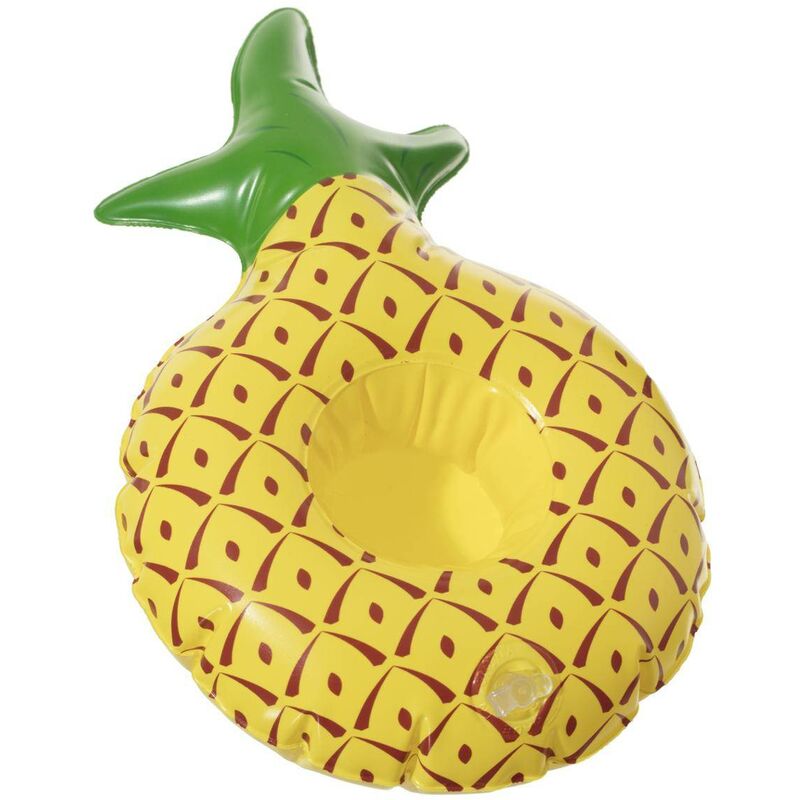 foto del prodotto divertenti portabicchieri gonfiabili ananas intex