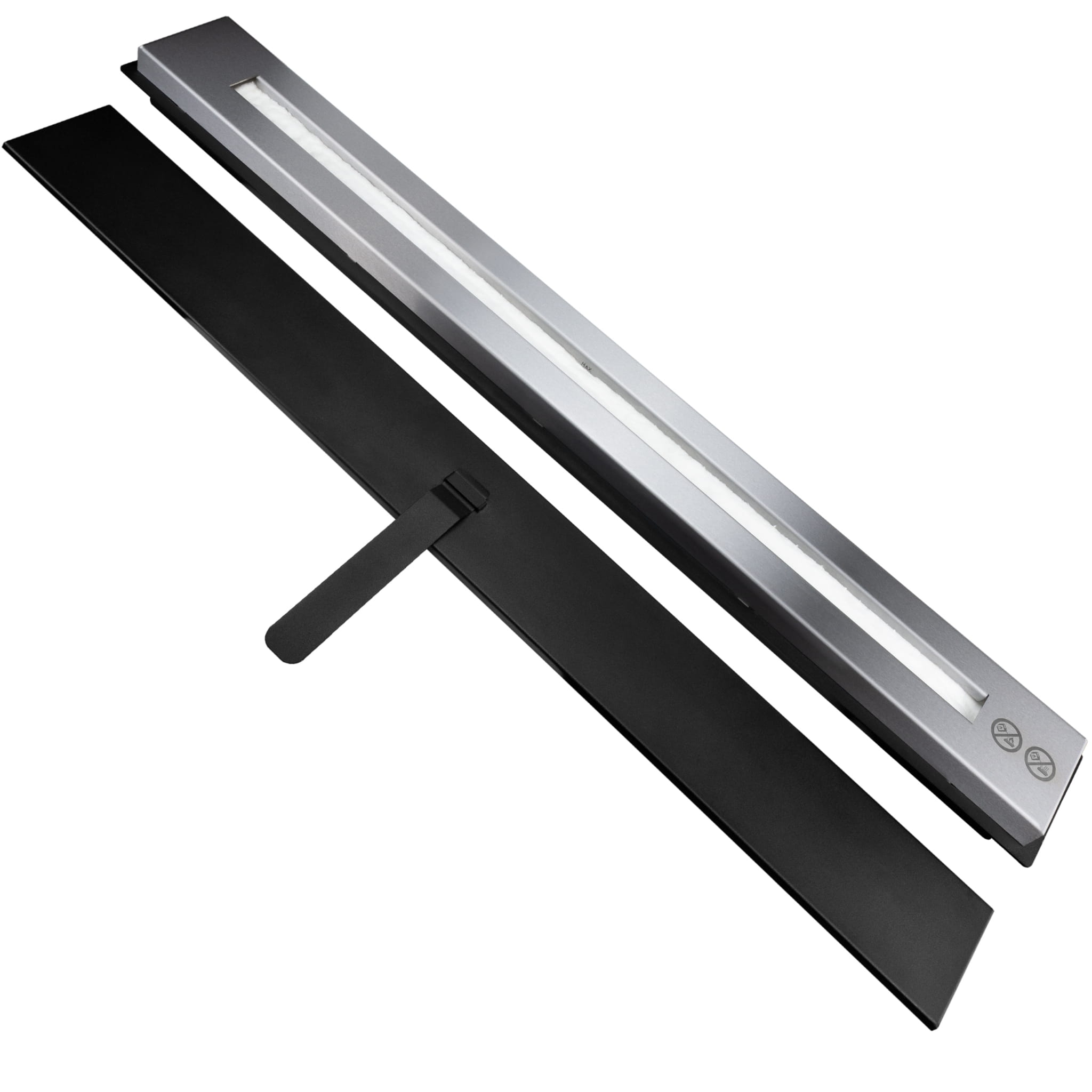 foto del prodotto divina fire bruciatore a bioetanolo in acciaio inox serbatoio da incasso da 1,7 lt 90 cm