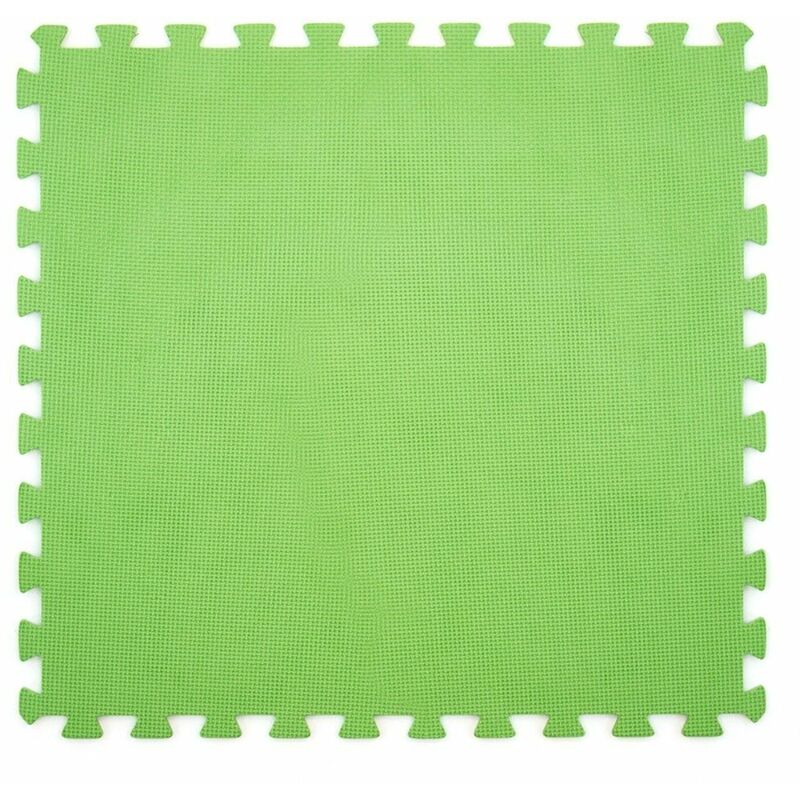 foto del prodotto divina home 6pz tappeto tappetino puzzle morbido per piscina 60x60x0.8 verde dh43864