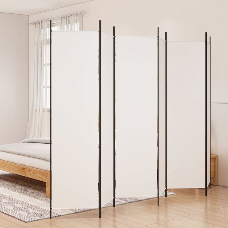 immagine 0 del prodotto divisorio a 4 pannelli bianco 300x200 cm tessuto