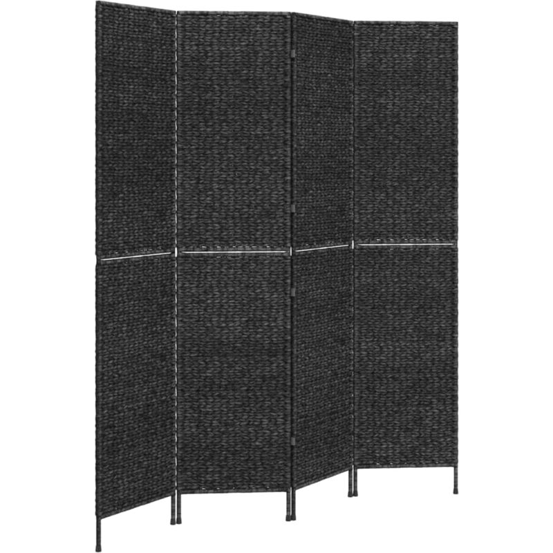 foto del prodotto divisorio ambienti 4 pannelli nero 163x180cm giacinto d acqua vidaxl