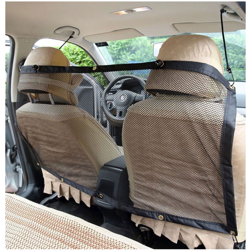 foto del prodotto divisorio per auto in rete nera per cani