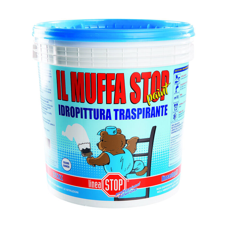 foto del prodotto dixi il muffa stop paint idropittura traspirante lt.5 in barattolo