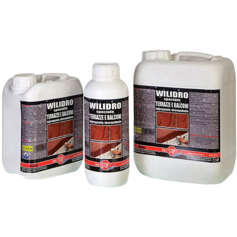 foto del prodotto dixi wilidro impregnante protettivo idrorepellente per terrazze e balconi lt.1 in flacone