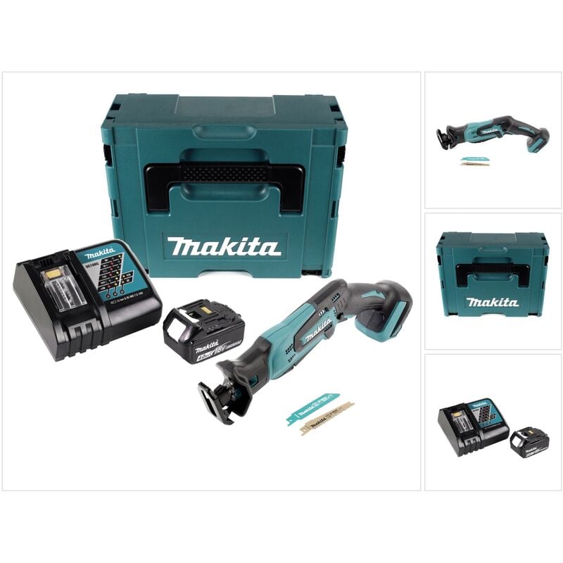 foto del prodotto djr 183 rm1j seghetto diritto a batteria 18v in valigetta makpac 1x batteria 4,0 ah 1x caricabatterie dc 18 rc - makita