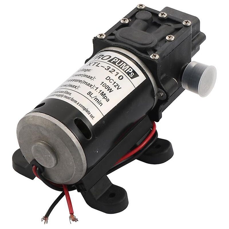 foto del prodotto dk dc12v 100w pompa acqua a membrana pompa di reflusso elettrica ad alta pressione irrigazione del giardino lavaggio auto nebulizzazione sistema di
