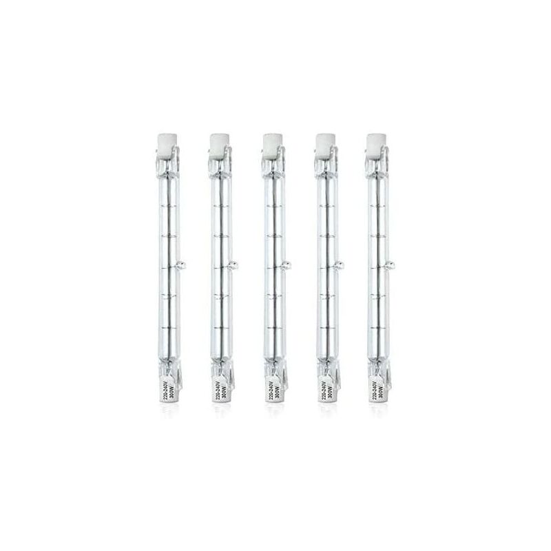 foto del prodotto dk lampadina alogena dimmerabile r7s 118mm 300w ac220 240v 5900lm j118 proiettore alogeno lineare per paesaggio, sicurezza, lampione confezione da