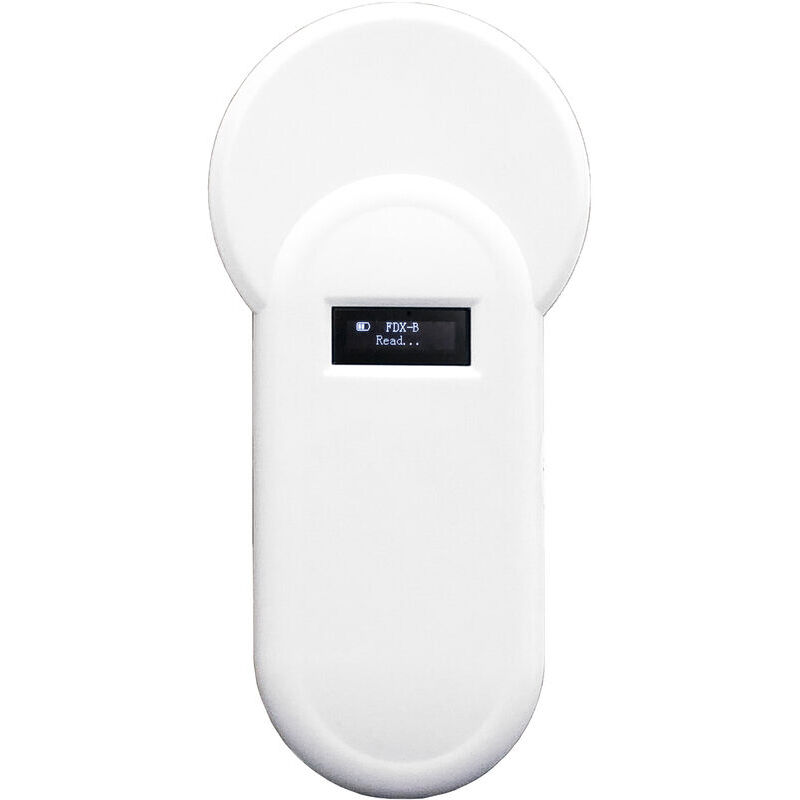 foto del prodotto dk lettore di microchip per animali portatile h01 t 134.2khz lettore di tag per animali 134.2khz lettore di display oled formato fdx b supporta con