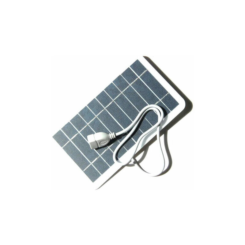 foto del prodotto dk pannello solare portatile da 2 w 5 v dimensioni ridotte, impermeabile, perfetto per il campeggio e l alimentazione tramite power bank del