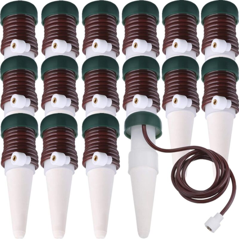 foto del prodotto dk sistema di irrigazione automatica per pali di irrigazione, irrigazione a goccia automatica a rilascio lento per piante da interno o da esterno