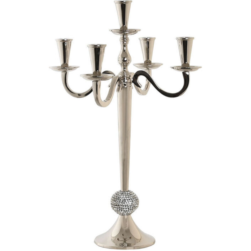 foto del prodotto dkd home decor candelabro argentato acrilico alluminio cromato 30 x 30 x 47 cm