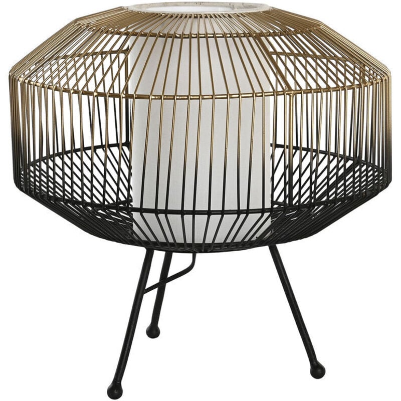foto del prodotto dkd home decor lampada da tavolo nero dorato ferro 50 w 220 v 39 x 39 x 38 cm