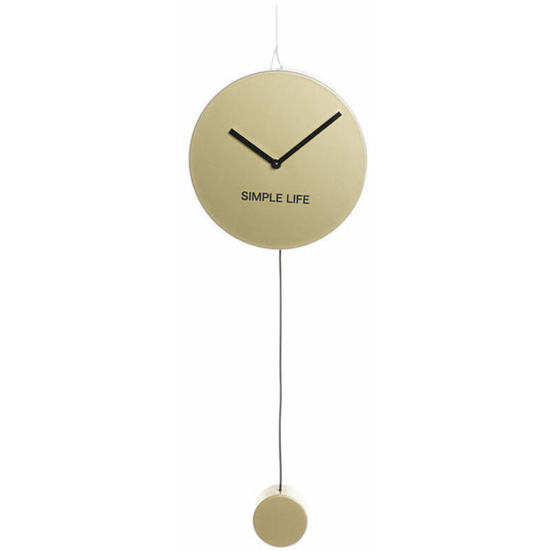 foto del prodotto dkd home decor orologio da parete dorato ferro plastica pendolo 22 x 5,5 x 60 cm
