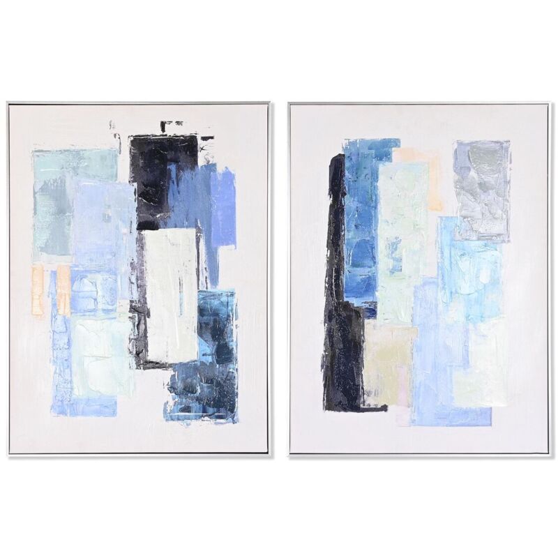 foto del prodotto dkd home decor quadro astratto citt 60 x 3 x 80 cm 60 x 3,5 x 80 cm 2 unit 
