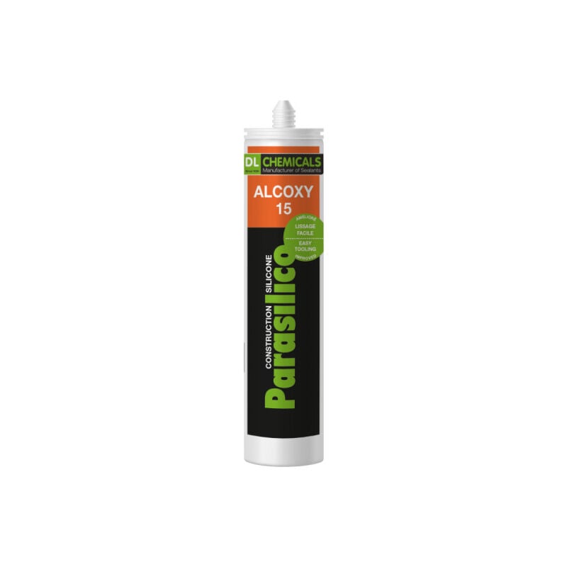 foto del prodotto dl chemicals - sigillante siliconico parasilico alcoxy 15 - grigio sicurezza ral 7004 - 300ml