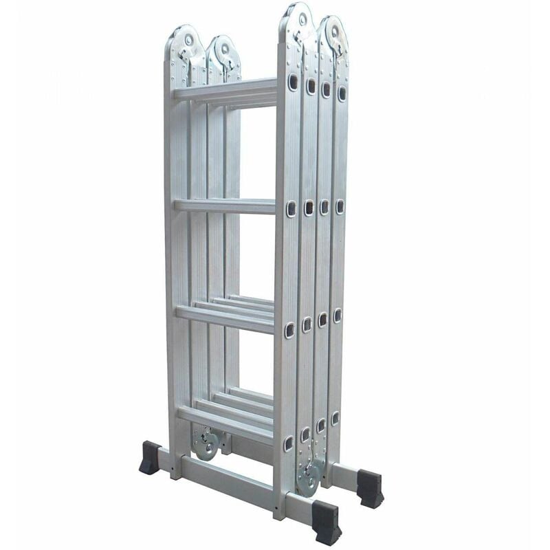 foto del prodotto dlm104 scala multiuso in alluminio 6 in 1 piattaforma vassoio allungabile e ponteggio varan motors