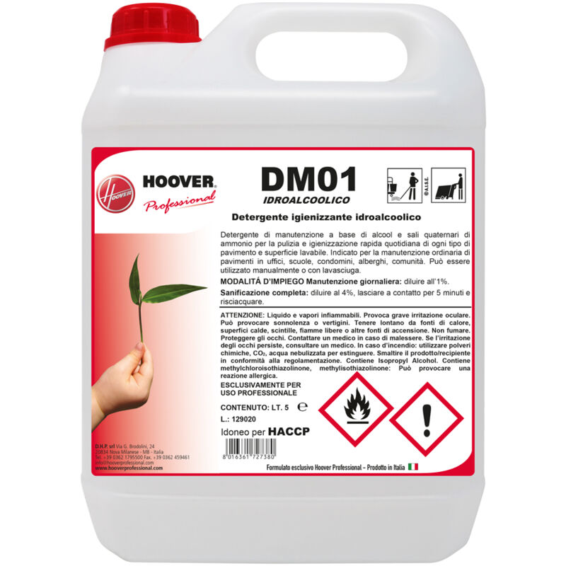foto del prodotto dm01 idroalcoolico detergente igienizzante
