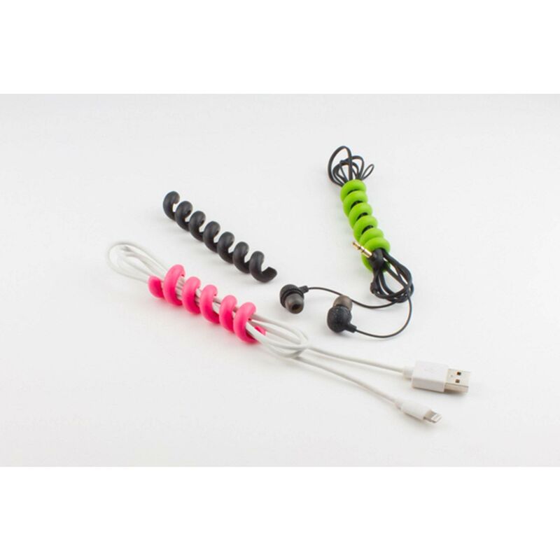 foto del prodotto dmail cable candy supporto per cavi e gestione cavi small snake mix rosa, bianco, verde